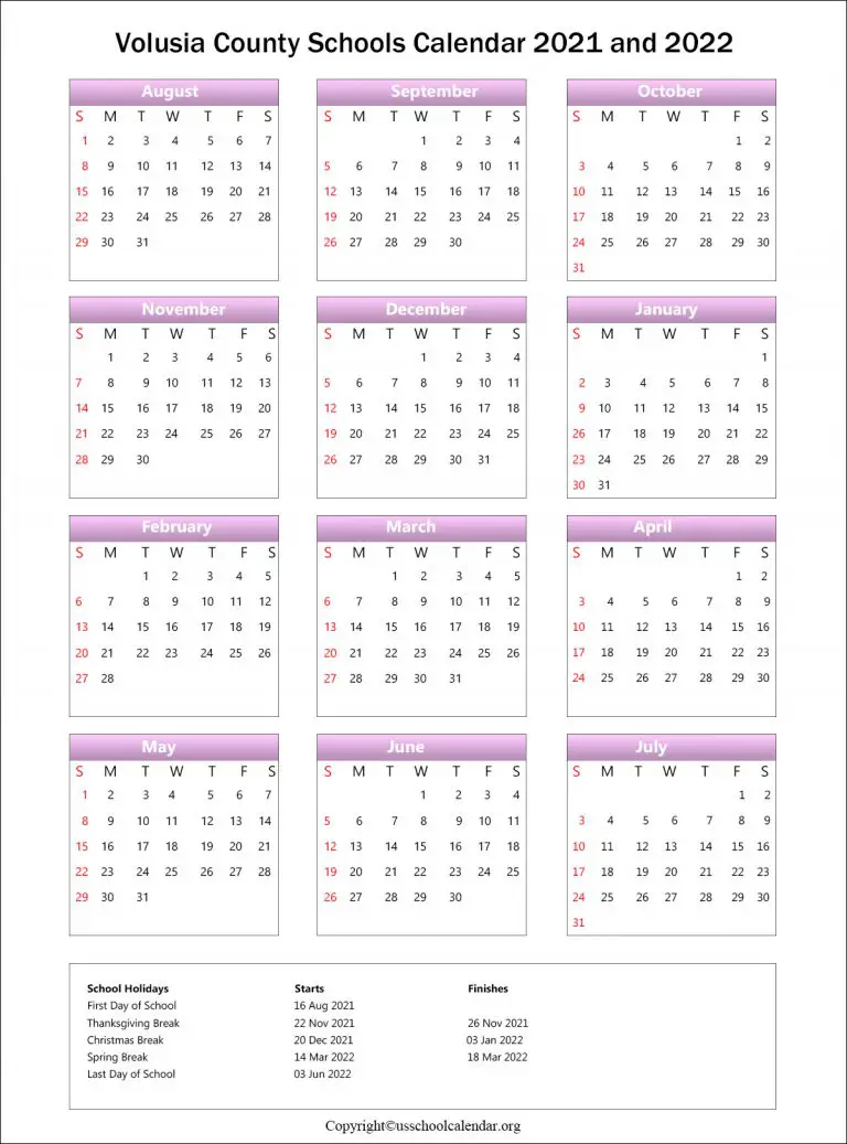 Volusia County Schools Calendar 2025-2026 - Maiga Roxanna