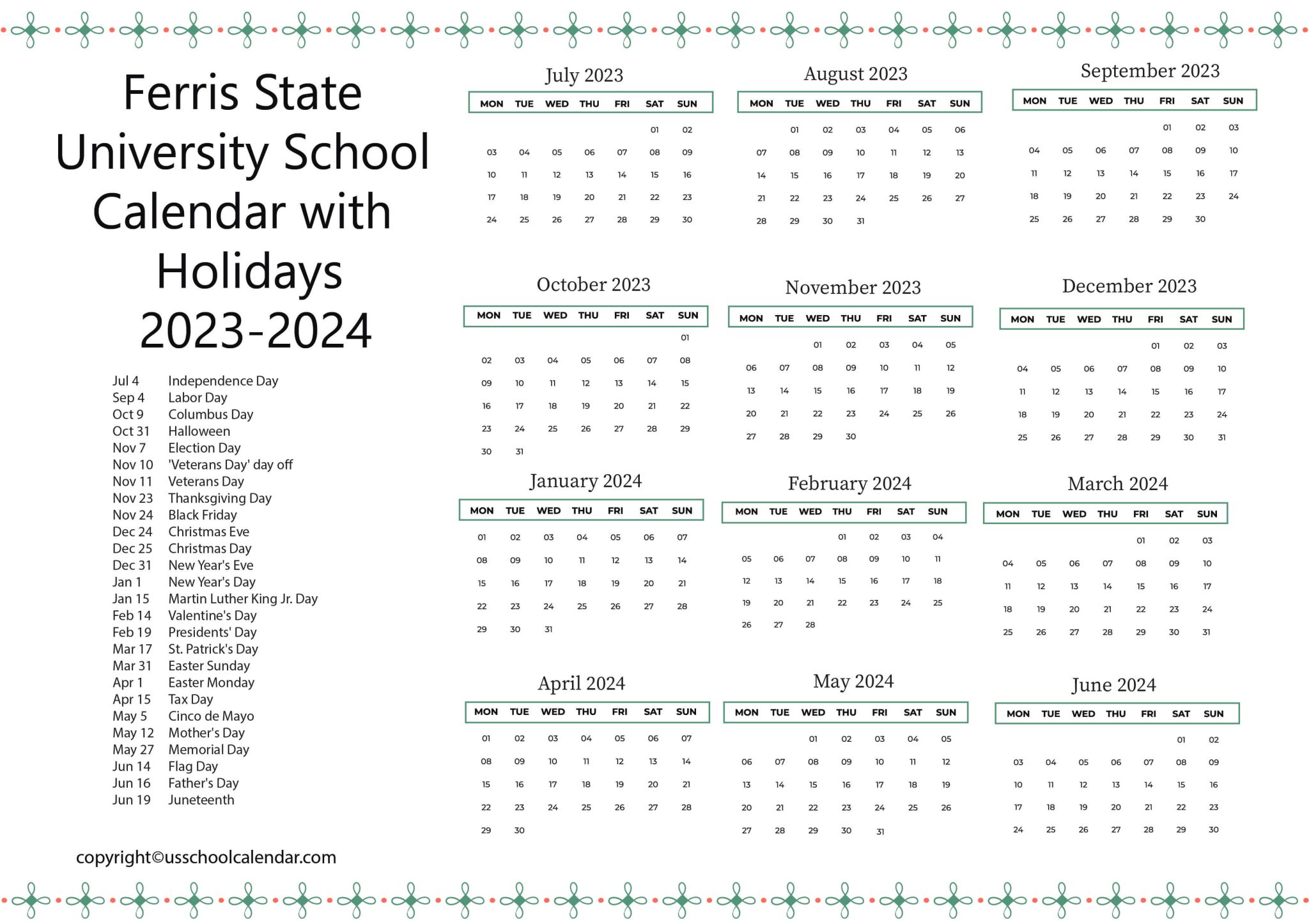Ferris State Calendar 2024 Daron Kizzee