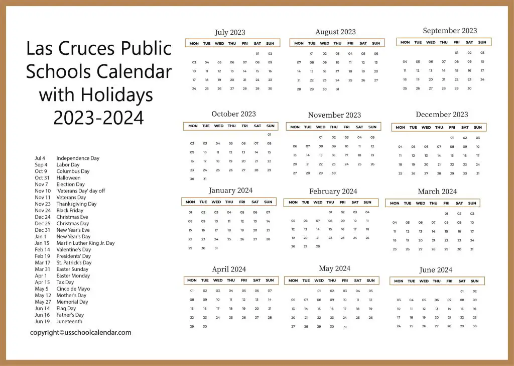 LCPS School Calendar