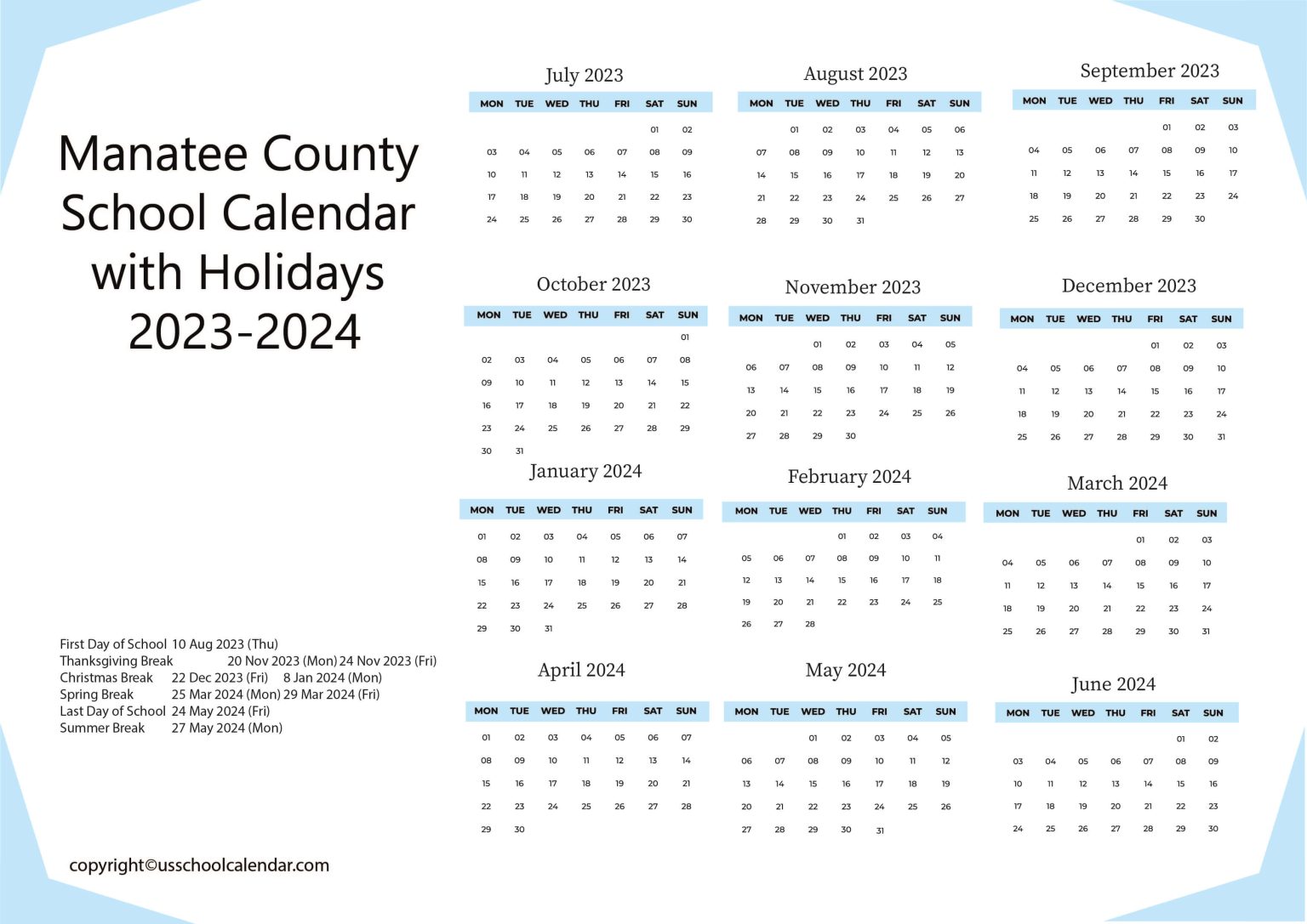 manatee-county-school-calendar-with-holidays-2023-2024