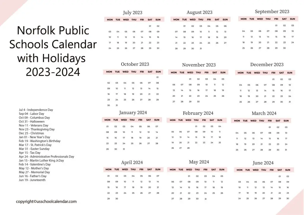 Norfolk Ma Public Schools Calendar