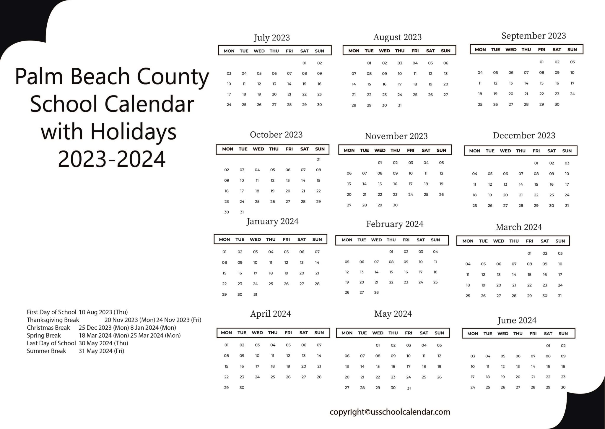 Palm Beach County School Calendar 2025 26 - Jolyn Madonna