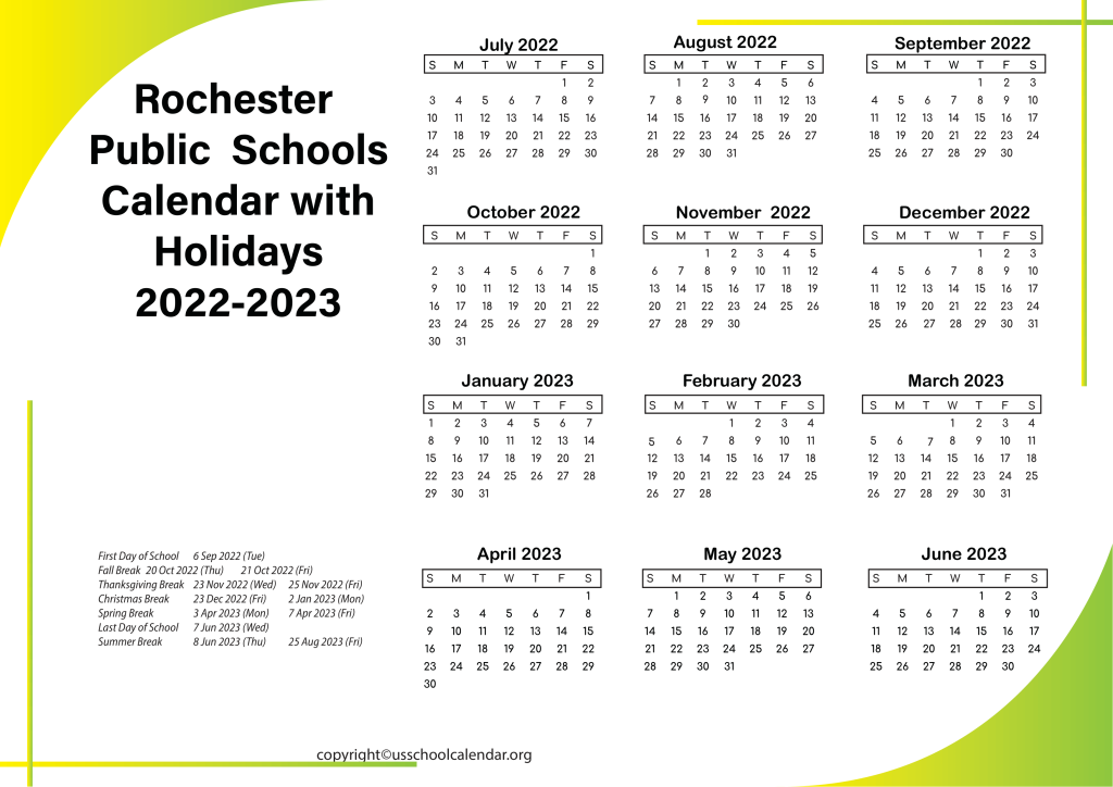 University Of Rochester 2023 Calendar Printable Calendar 2023
