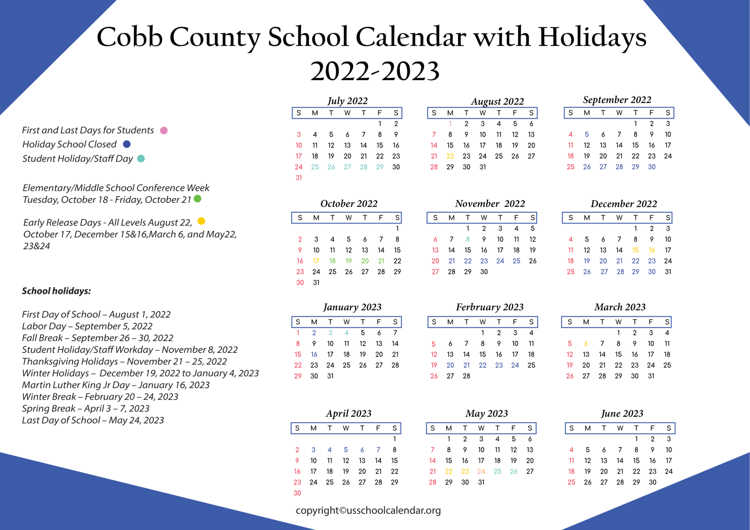 Cobb County Calendar 2024 2025 Lusa Patrice