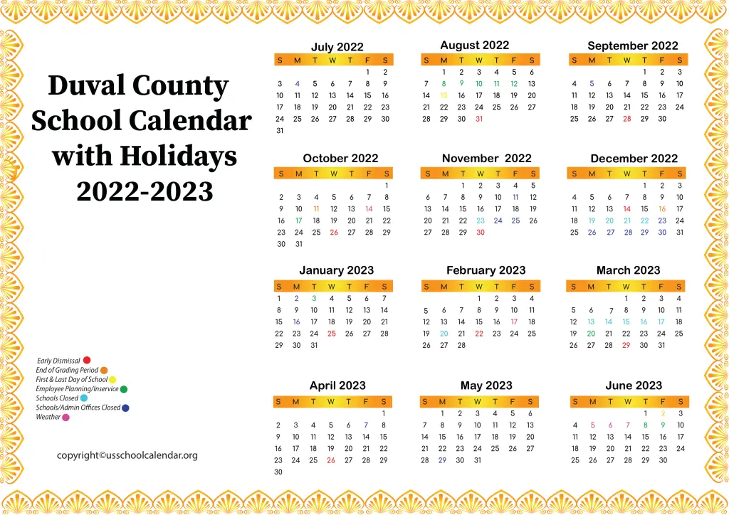 Duval County Public School Calendar 2025 2026 A Comprehensive Guide Editable Calendar Planner