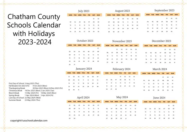 Chatham County Nc School Calendar 24 26