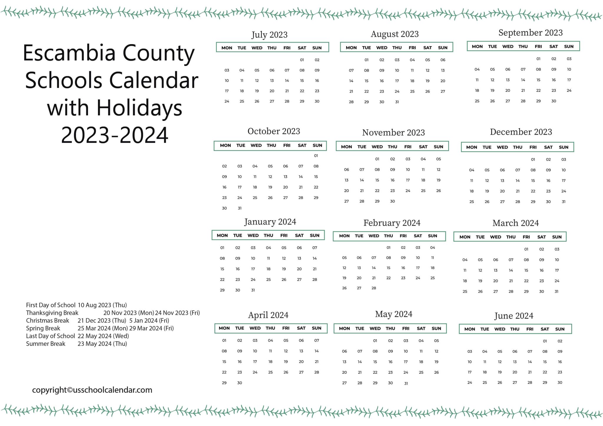 escambia-county-schools-calendar-with-holidays-2023-2024
