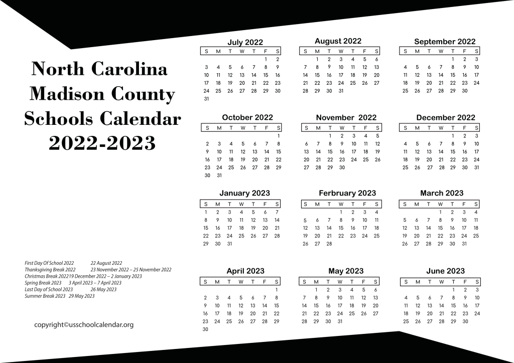Linden City Schools Calendar with Holidays 2022-2023 3