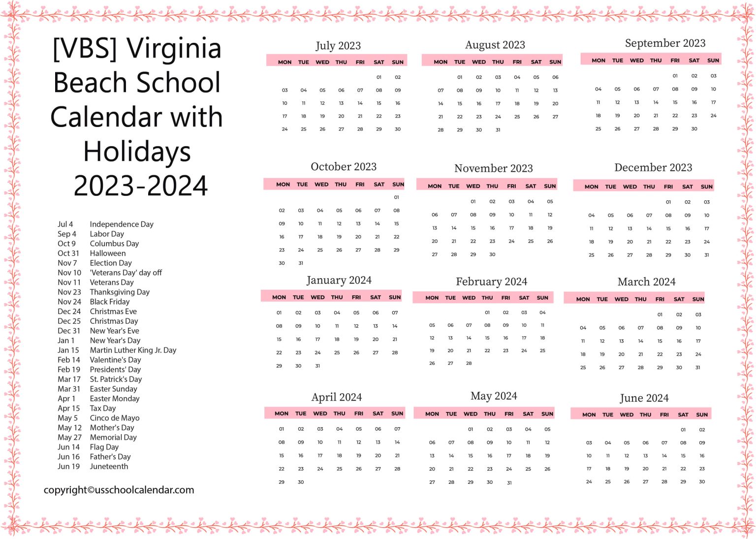 Virginia Beach School Calendar 2024 2025 Teacher