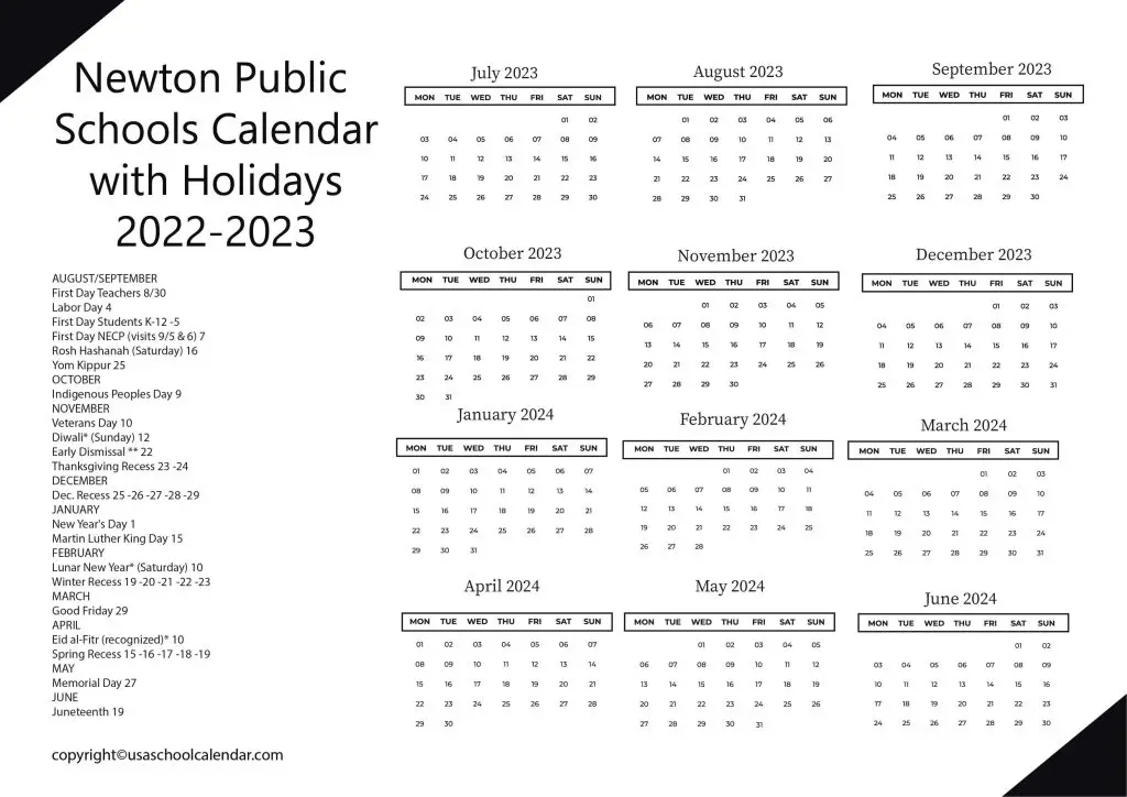 newton county public schools calendar