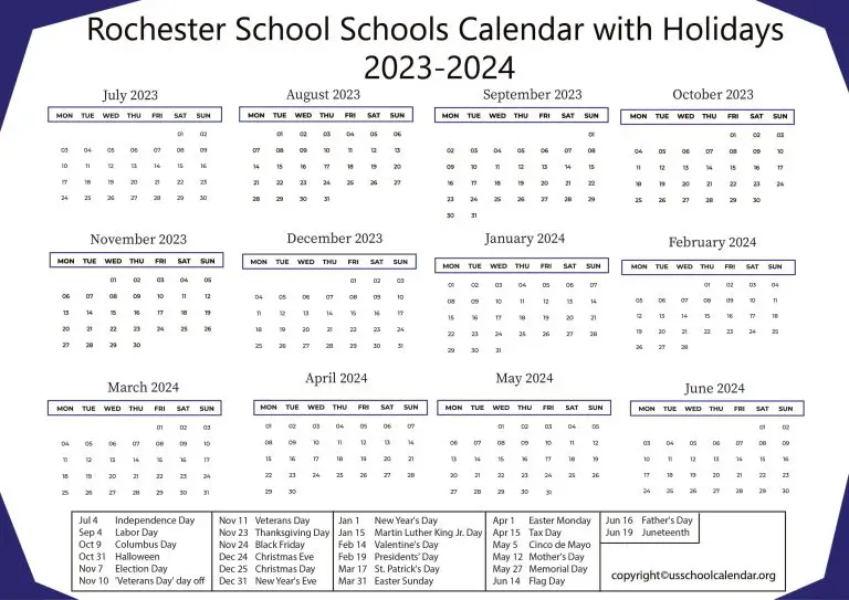 rochester-school-schools-calendar-with-holidays-2023-2024