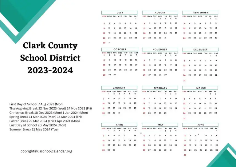 Clark County School District Calendar Summer 2025 Alissa