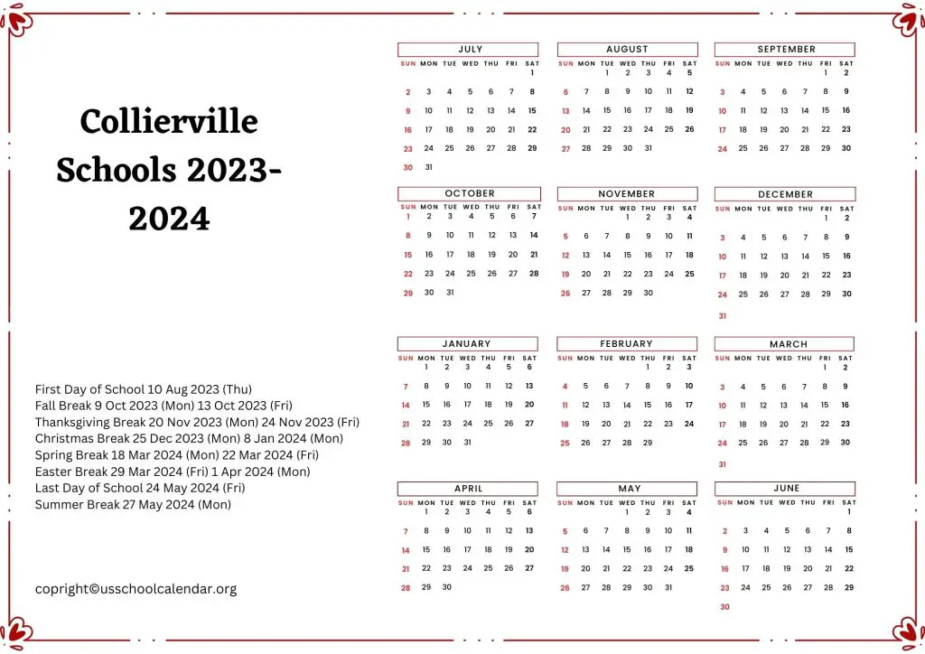 Collierville Tn Schools Calendar