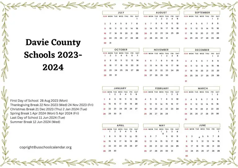 Davenport Community Schools Calendar 2025