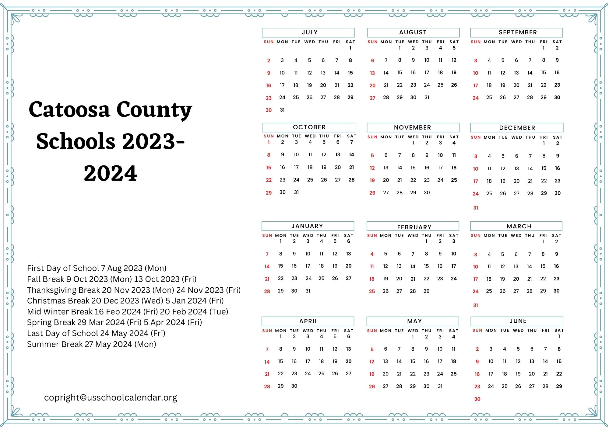 catoosa-county-schools-calendar-with-holidays-2023-2024