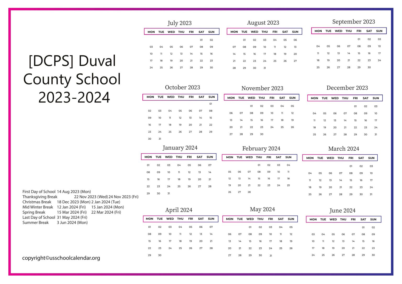 Dcps Calendar 202425 Tax Sandy Valene