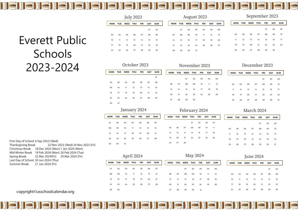 Everett Public Schools Ma Calendar
