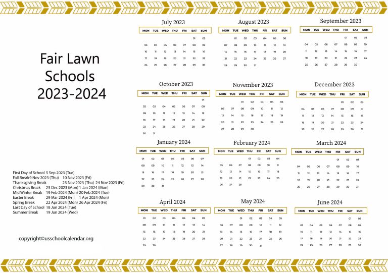 Fair Lawn Schools Calendar 768x541 