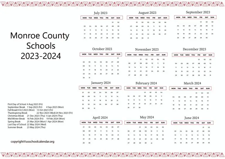 monroe-county-schools-calendar-with-holidays-2023-2024
