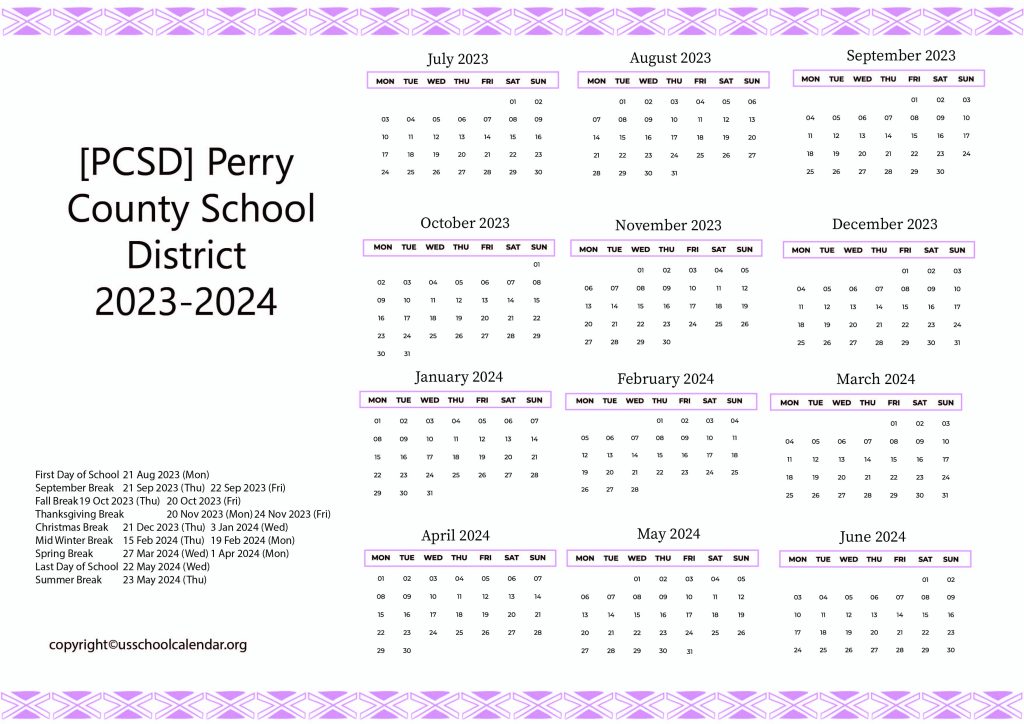Perry County Ms School Calendar