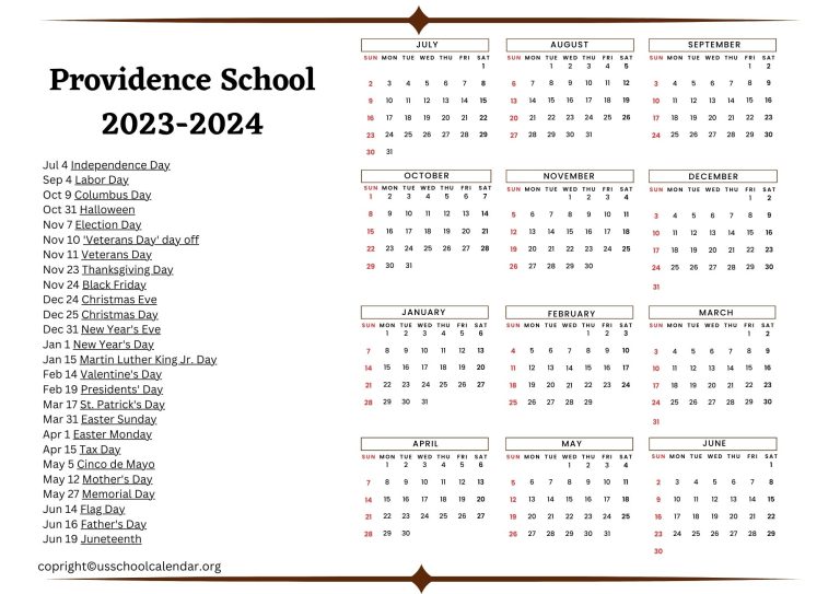 providence-school-calendar-with-holidays-2023-2024
