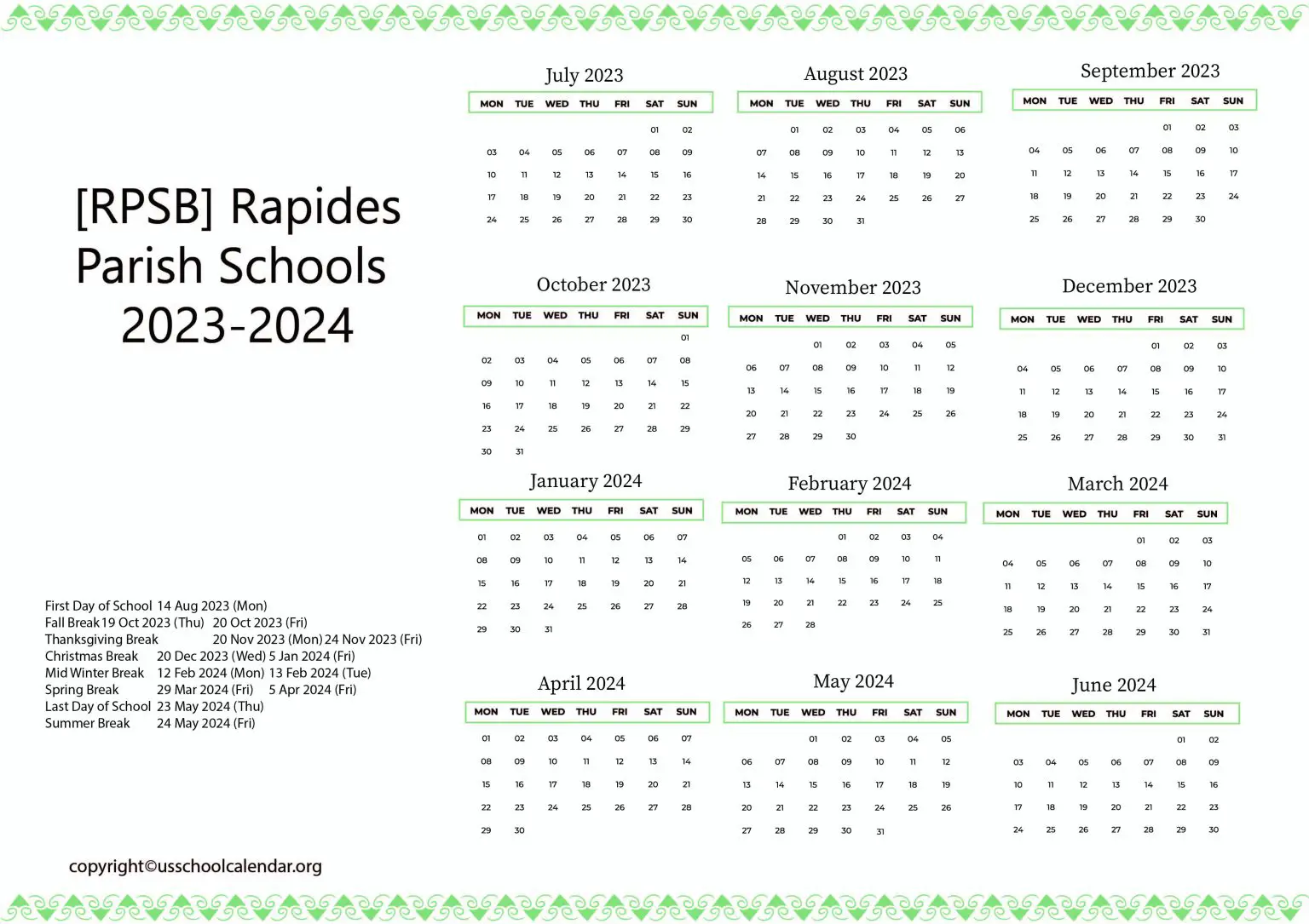 rpsb-rapides-parish-schools-calendar-with-holidays-2023-2024