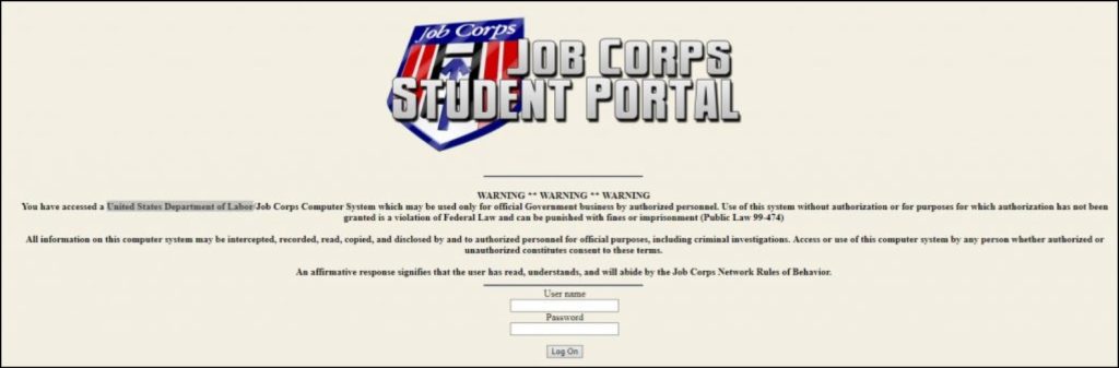 Job Corps Student Portal Login
