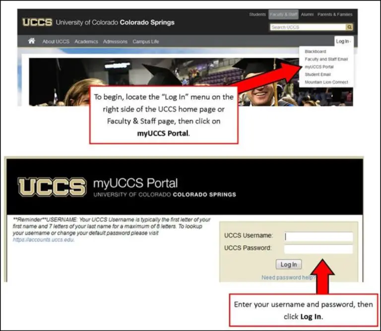 UCCS Student Portal US School Calendar