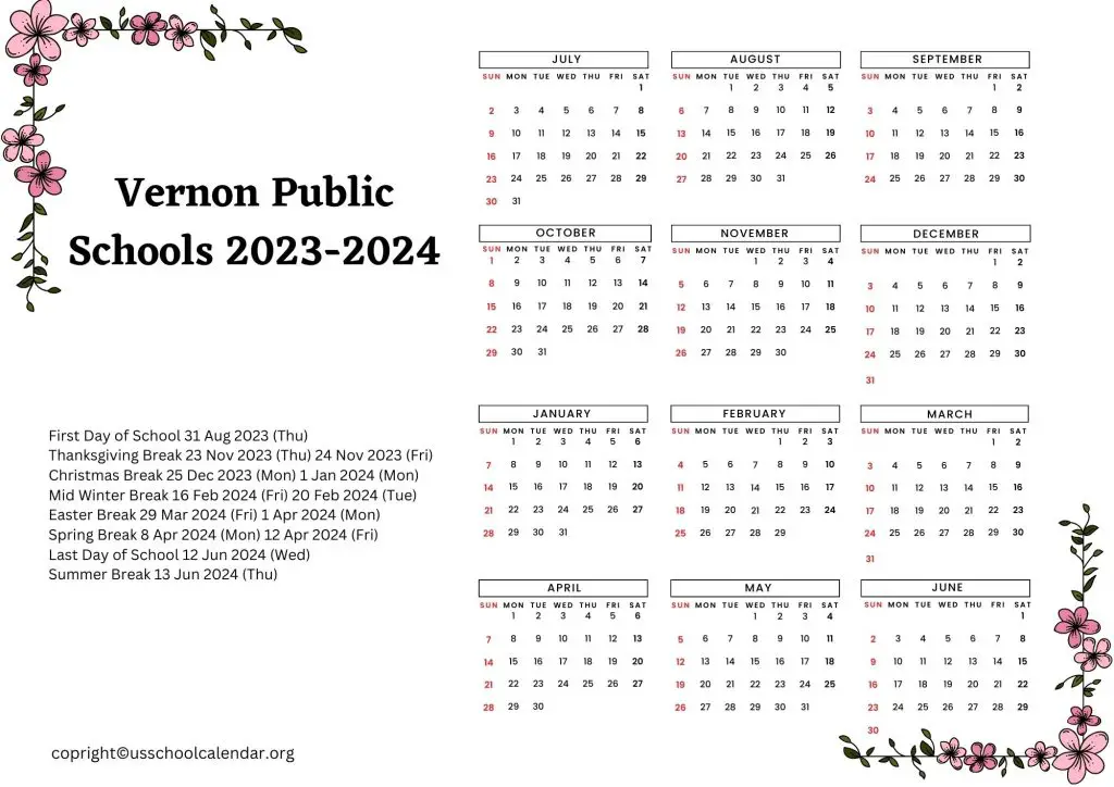 Vernon Hills High School Academic Calendar