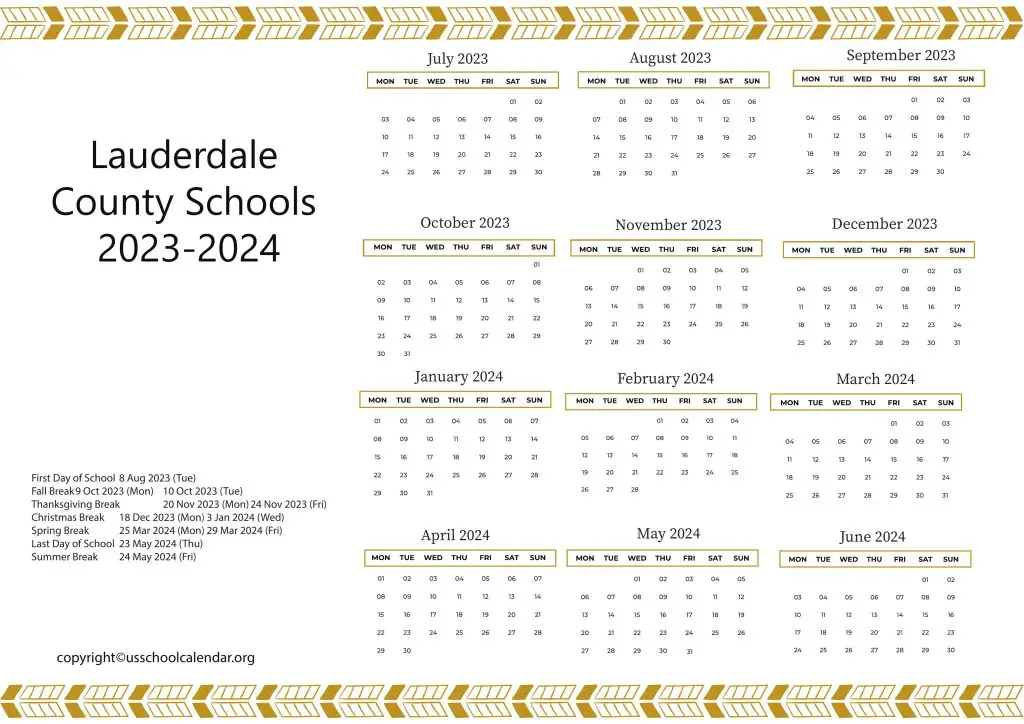 Lauderdale County Schools Al Calendar