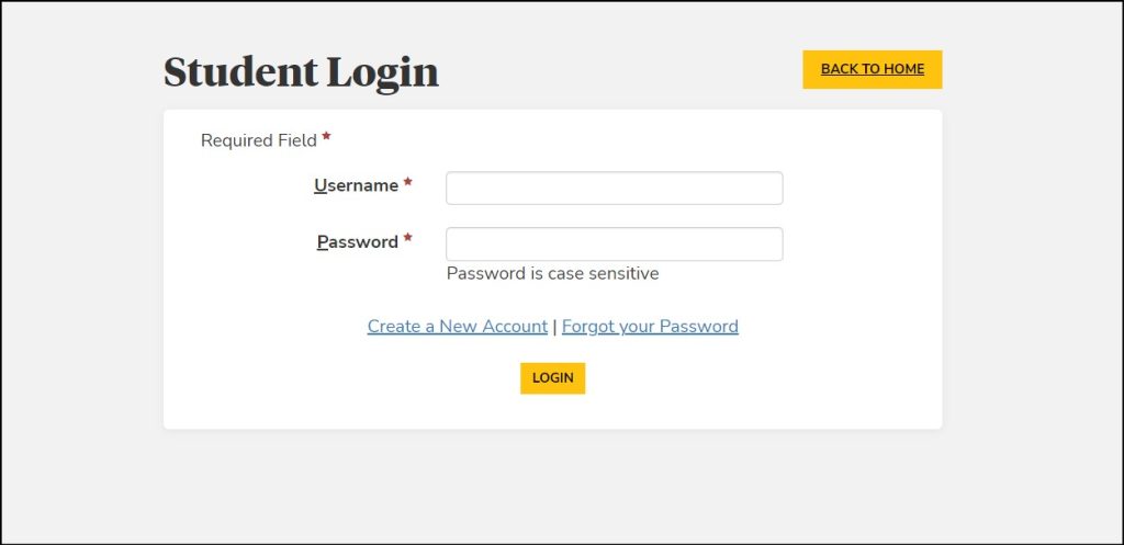 AMDA Student Portal Login