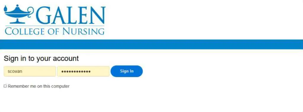 Galen Student Portal Login